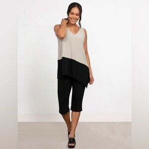 Sympli Color Block Reversible Angle Tank